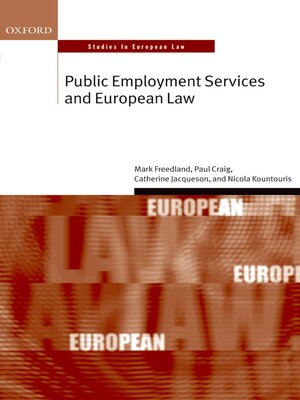 cover image of Public Employment Services and European Law